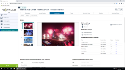 Reisedatensatz: Multimedia
